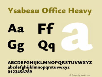 Ysabeau Office Heavy Version 0.028;FEAKit 1.0图片样张