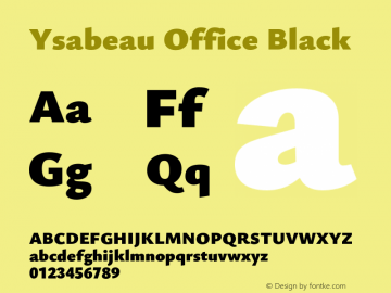 Ysabeau Office Black Version 0.028;FEAKit 1.0图片样张