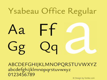 Ysabeau Office Regular Version 0.028;FEAKit 1.0图片样张