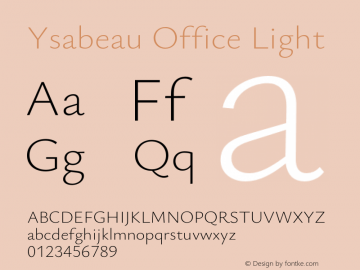 Ysabeau Office Light Version 0.028;FEAKit 1.0图片样张