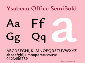 Ysabeau Office SemiBold Version 0.028图片样张