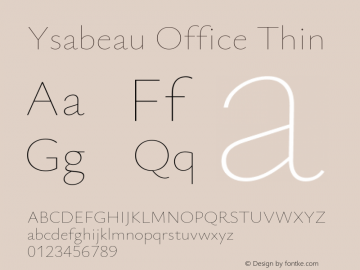 Ysabeau Office Thin Version 0.028图片样张