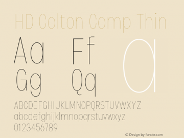 HD Colton Comp Thin Version 1.000;FEAKit 1.0图片样张