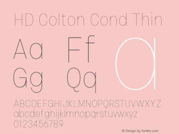 HD Colton Cond Thin Version 1.000;FEAKit 1.0图片样张