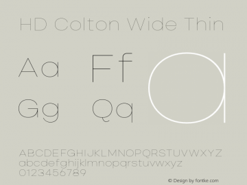 HD Colton Wide Thin Version 1.000;FEAKit 1.0图片样张