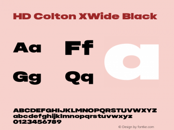 HD Colton XWide Black Version 1.000;FEAKit 1.0图片样张