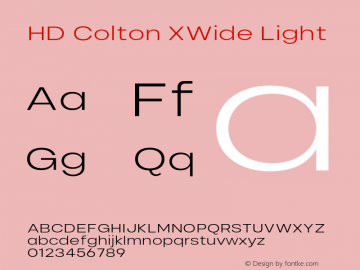 HD Colton XWide Light Version 1.000;FEAKit 1.0图片样张