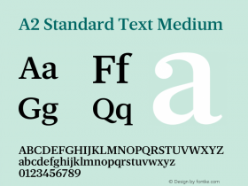 A2 Standard Text Medium Vesion 1.001图片样张