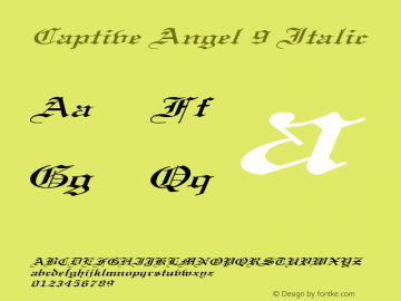 Captive Angel 9 Italic 1.0 Sat Apr 29 15:49:21 1995图片样张