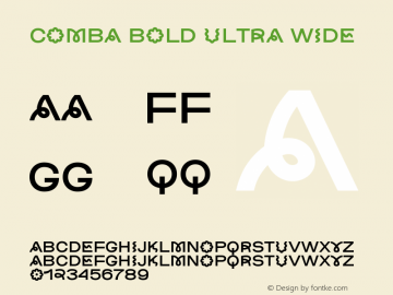 Comba Bold Ultra Wide Version 1.000图片样张