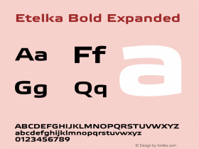 Etelka Bold Expanded Version 1.000 2022 | web-otf图片样张