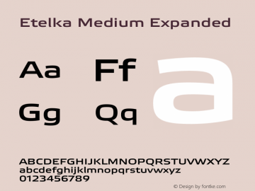 Etelka Medium Expanded Version 1.000 2022 | web-otf图片样张