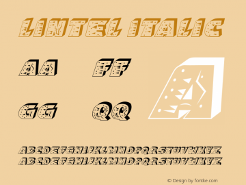 Lintel Italic Version 1.000图片样张