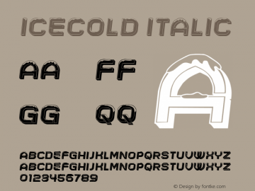 Icecold Italic Version 1.000图片样张