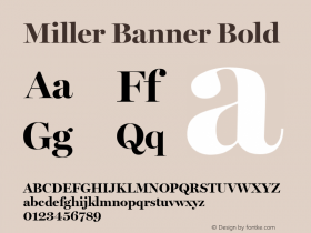 Miller Banner Bold Version 1.0图片样张