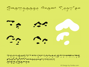 Snowgoose Front Regular Version 2.00 2002 initial release Font Sample