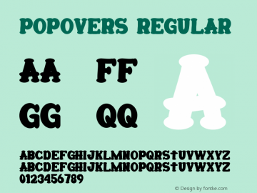 Popovers Version 1.004;Fontself Maker 3.5.7图片样张