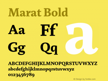 Marat Bold Version 2.001图片样张