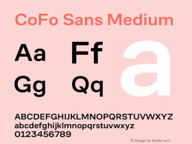 CoFo Sans Medium Version 2.03图片样张