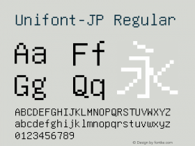 Unifont-JP Version 14.0.02图片样张