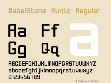 BabelStone Runic Version 7.003 March 14, 2022图片样张