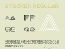 Stacker Version 1.00;February 23, 2022;FontCreator 13.0.0.2683 64-bit图片样张