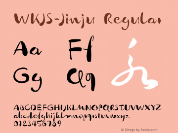 WKJS-Jinju Regular 图片样张