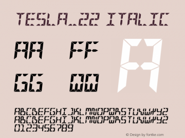 TESLA_22 Italic OTF 1.000;PS 001.000;Core 1.0.29图片样张