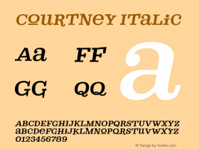 Courtney-Italic 1.000图片样张