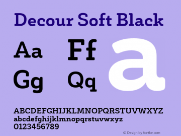 DecourSoft-Black Version 1.000;PS 001.000;hotconv 1.0.88;makeotf.lib2.5.64775图片样张