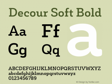 DecourSoft-Bold Version 1.000;PS 001.000;hotconv 1.0.88;makeotf.lib2.5.64775图片样张