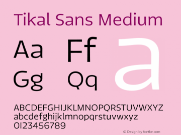 TikalSansMedium 1.000图片样张