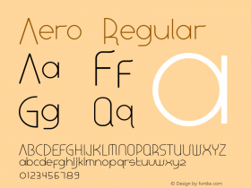 Aero Version 1.002;Fontself Maker 3.5.7图片样张