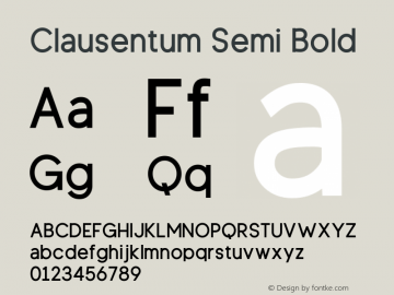 Clausentum Semi Bold Version 1.00;December 27, 2021;FontCreator 13.0.0.2683 32-bit图片样张