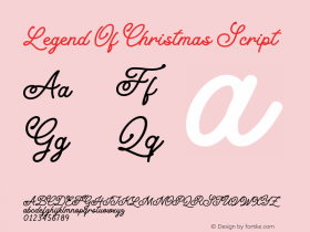 Legend Of Christmas Script Version 1.000;hotconv 1.0.109;makeotfexe 2.5.65596图片样张