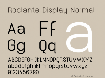 Roclante Display Normal Version 1.000图片样张