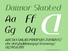 Daimor Slanted Version 1.000图片样张