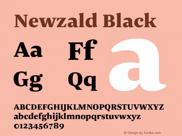 Newzald Black Version 1.000, initial release图片样张