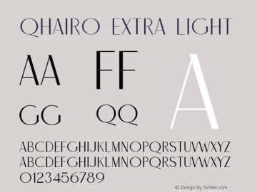 Qhairo Extra Light Version 1.000图片样张