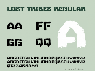 Lost Tribes Version 1.00;March 14, 2022;FontCreator 13.0.0.2683 64-bit图片样张