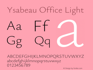Ysabeau Office Light Version 0.030;FEAKit 1.0图片样张