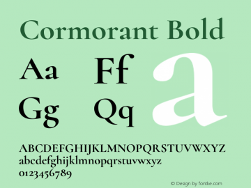 Cormorant Bold Version 3.615;FEAKit 1.0图片样张