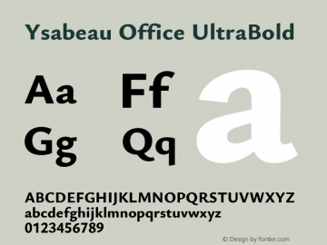 Ysabeau Office UltraBold Version 0.030图片样张