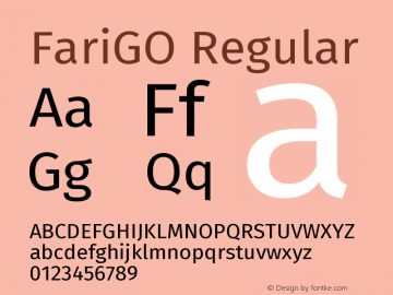 FariGO Regular Version 1.001图片样张