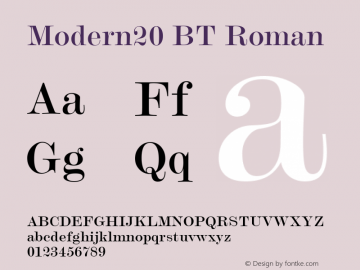 Modern20 BT Roman Version 1.01 emb4-OT图片样张