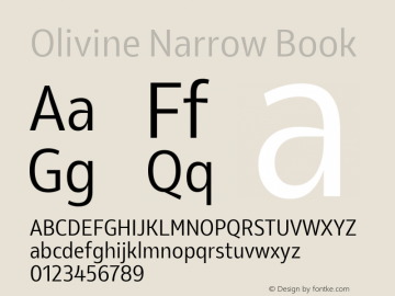 Olivine Narrow Book Version 1.000图片样张