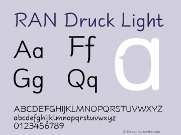 RAN Druck Light Version 1.00图片样张