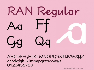 RAN Version 3.00图片样张