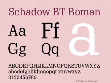 Schadow BT Roman Version 1.01 emb4-OT图片样张