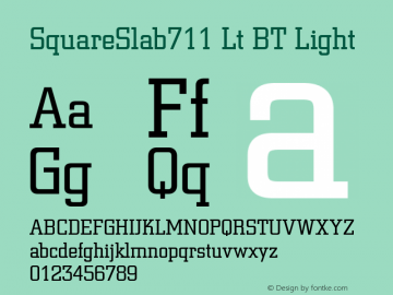SquareSlab711 Lt BT Light Version 1.01 emb4-OT图片样张
